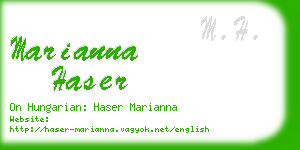 marianna haser business card